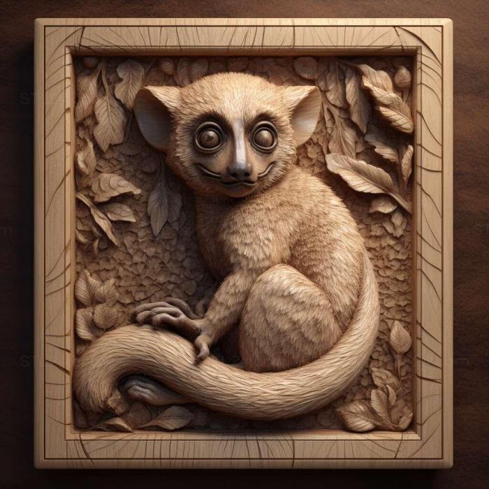 Nature and animals (Agalychnis lemur 2, NATURE_778) 3D models for cnc